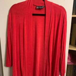 STYLUS Women's Vibrant Red Cardigan
